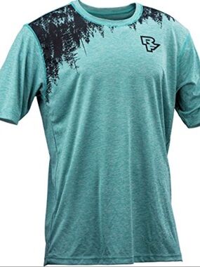Men's Teal Short-Sleeve Mountain Bike MTB Jersey
